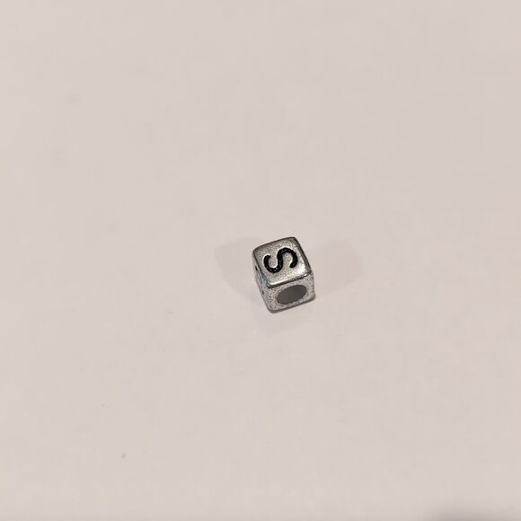 Silver S Spacer Charm for Pandora Style Bracelet - Picture 5 of 5